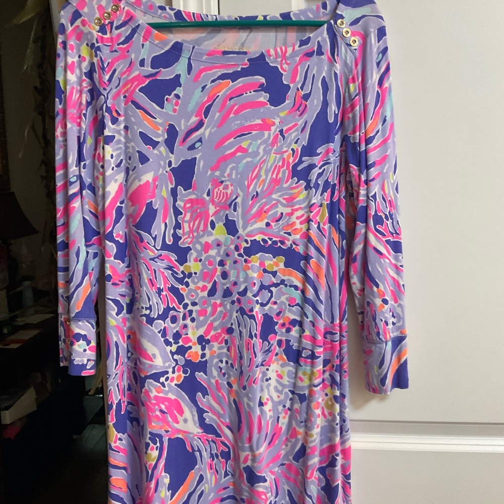 Lilly Pulitzer Large , Colorful Abstract Print Dress